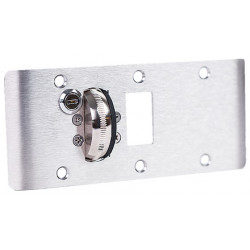 Accurate Lock & Hardware ADL-CEK Ligature Resistant HD Double Lipped Strike w/Keyed Emergency Stop For Center Hung Door