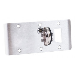 Accurate Lock & Hardware ADL-OEK Ligature Resistant HD Double Lipped Strike w/ Keyed Emergency Stop For Offset Hung Door