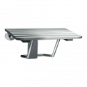 ASI 8207 Folding Shower Seat, Stainless Steel, Ada