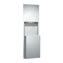 ASI 0469-BL Traditional - Paper Towel Dispenser & Waste Receptacle - Multi, C-Fold - 18 gallon
