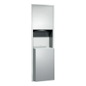 ASI 04697-BL Traditional - Paper Towel Dispenser & Waste Receptacle - Multi, C-Fold - 18 gallon