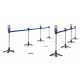 Magnuson TPL-950-SBL Transportable Crowd Control Stanchion For Indoor/outdoor Use