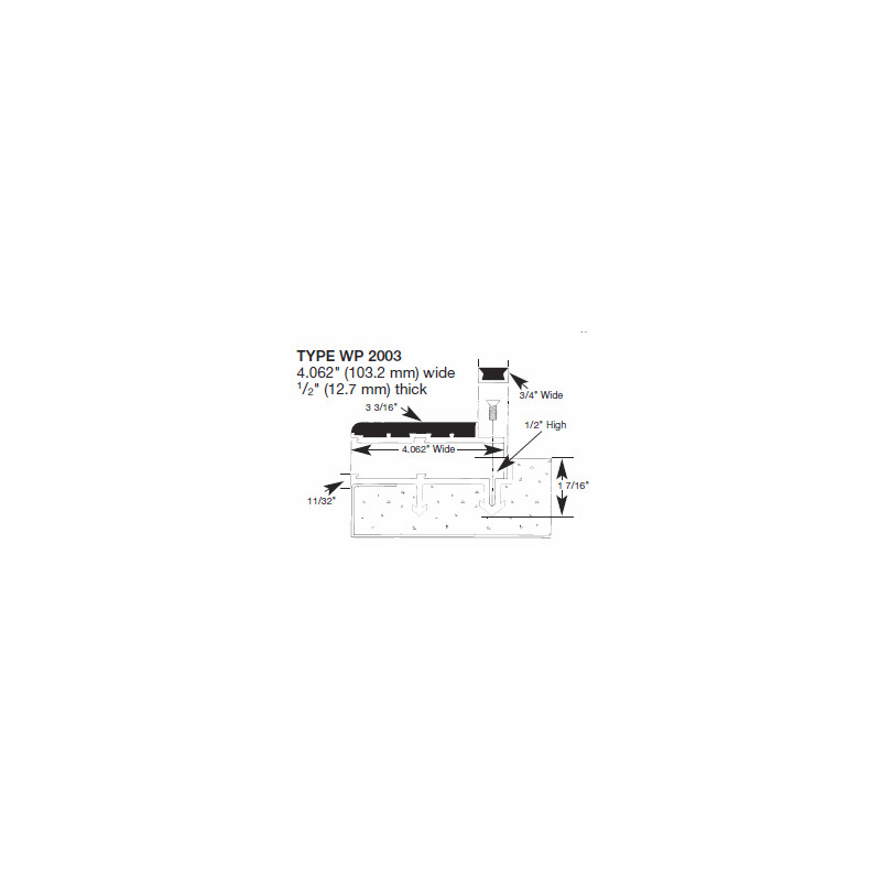 Wooster WP2003 Profiles For New Concrete Stairs 5/8