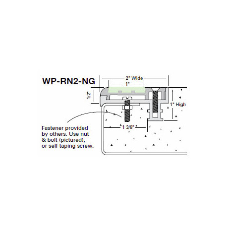 Wooster WP-RN2-NG Two Stage Section 2" Wide 1/2" Thick
