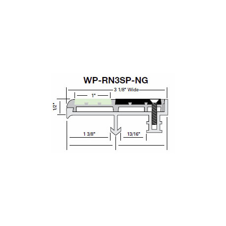 Wooster WP-RN3SP-NG Two Stage Section 3 1/8" Wide 1/2" Thick