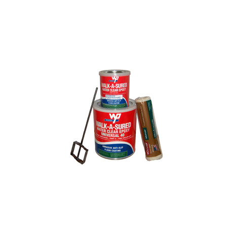 Wooster Anti-Slip Epoxy Coating Walk-A-Sured Universal-40 1 Gal Kit Clear