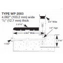 Wooster WP2003B Profiles For New Concrete Stairs Two Stage Sections Front Insert