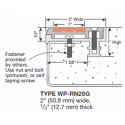 Wooster WP-RN2-SG-NO Profiles For New Concrete Stairs And For Steel Pan 1/2" Thick Two Stage Sections No Wood Insert Supplied