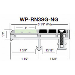 Wooster WP-RN3SG-NG Niteglow (Glow in the Dark) Two Stage Section 3 1/8" Wide 1/2" Thick