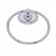 JVJ Hardware 2 Prestige Series Towel Ring C/S Composition Solid Brass