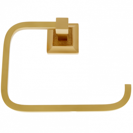JVJ Hardware 2 Luster Series Towel Ring,Composition Solid Brass