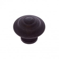 JVJ Hardware 37120 Classic Collection Oil Rubbed Bronze Finish 30 mm Pyramid Knob, Composition Solid Brass