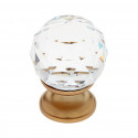 JVJ Hardware 30 mm Pure Elegance Collection Round Faceted 31% Leaded Crystal Knob