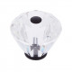 JVJ Hardware 36 Pure Elegance Collection Faceted 31% Leaded Crystal Knob,Composition Leaded Crystal and Solid Brass