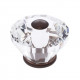 JVJ Hardware 36 Pure Elegance Collection Faceted 31% Leaded Crystal Knob,Composition Leaded Crystal and Solid Brass