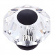 JVJ Hardware 37 Pure Elegance Collection Faceted 31% Leaded Crystal Knob,Composition Leaded Crystal and Solid Brass