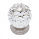 JVJ Hardware 38 Pure Elegance Collection Faceted 31% Leaded Crystal Knob,Composition Leaded Crystal and Solid Brass