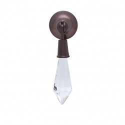 JVJ Hardware 51 Pure Elegance Collection 31% Leaded Crystal Pull,Composition Leaded Crystal and Solid Brass