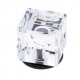 JVJ Hardware 51 Pure Elegance Collection 31% Leaded Crystal Knob,Composition Leaded Crystal and Solid Brass