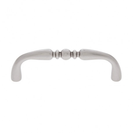 JVJ Hardware 44246 Vintage Collection Pull,Satin Nickel Finish 3” c/c Colonial Pull, Composition Zamac