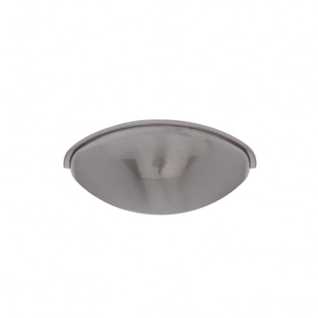 JVJ Hardware 86346 Vintage Collection Pull Satin Nickel Finish 2-1/2” c/c Smooth Cup Pull, ,Composition Zamac