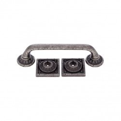 JVJ Hardware 42 Pompeii Collection 96 mm Pitted Pull, Composition Zamac