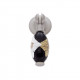 JVJ Hardware 53 Murano Collection Pendant Drop Pull,Composition Glass and Solid Brass