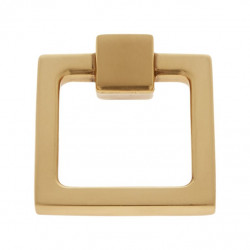 JVJ Hardware 7 Sterling Collection Square Ring Pull, Composition Brass