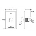  6282 US13 Push Buttons, 1" Dia. Stainless Steel, Alternate-Action SPDT