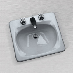 Ceco 586/587 Rectangular Lavatory Sink, 21"x19", Self Rimming