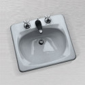  586-10 Rectangular Lavatory Sink, 21"x19", Self Rimming