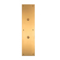 Brass Accents A02-P7400 Antimicrobial Push Plates & Hands Free Pulls 4" x 16" Plate