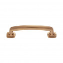 JVJ Hardware 128mm c/c Newport Collection Traditional Pull with Square Feet, Composition Zamac