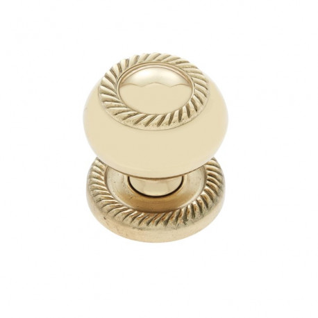 JVJ Hardware 345 Classic Collection Rope Knob,Composition Solid Brass