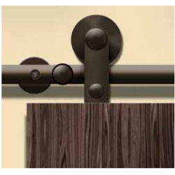 ABP-Beyerle 110 Antra II Series Set For Wooden Door, Stainless Steel, Dark Bronze