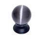JVJ Hardware 54 Cat's Eye Collection Grey Knob,Composition Glass and Solid Brass