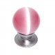 JVJ Hardware 54 Cat's Eye Collection Pink Knob,Composition Glass and Solid Brass