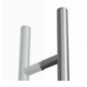  143.00041 84"Full Height Pull - Single Bolt Down Non Locking Pull, Material-Satin Stainless Steel
