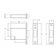 Accurate 278 Lever Tumbler Deadlock (Lock Only),12 Or More