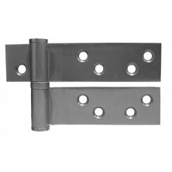 PBB BB8545652 Standard Weight 2-Knuckle Full Surface Steel Reinforcing Pivot Ball Bearing, Satin Chrome 4.5"