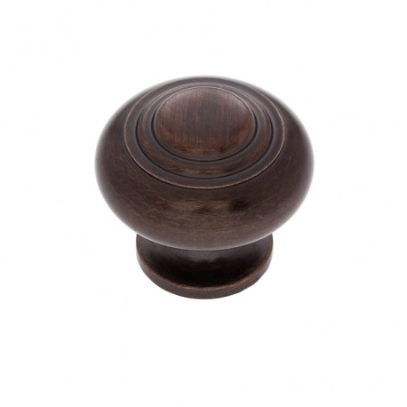 JVJ Hardware 66 Classic Collection 1-1/8" Ringed Dome Knob, Composition Zamac