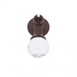 JVJ Hardware 2" Pure Elegance Collection European Pendant Pull, Composition Leaded Crystal and Solid Brass