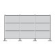 Peter Pepper SL Modular Partitions - Privacy And Security Screen Uprights W/Base Plate Slalom 3 Panel