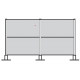 Peter Pepper SL Modular Partitions - Privacy And Security Screen Uprights W/Base Plate Slalom 2 Panel