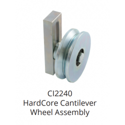 D&D CI22 Cantilever Wheel Assembly, Finish-Zinc