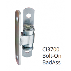 D&D CI3770 Shut It Half Bolt-on BadAss Hinge, Finish-Zinc