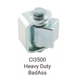 D&D CI3500 Shut It Heavy Duty BadAss Hinge, Finish-Zinc