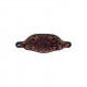 JVJ Hardware 61749 Lone Star Collection Rust Finish 96 mm c/c Deco Cup Pull, Composition Zamac