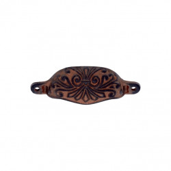 JVJ Hardware 61749 Lone Star Collection Rust Finish 96 mm c/c Deco Cup Pull, Composition Zamac