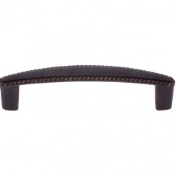 JVJ Hardware 68649 Lone Star Collection Pull Rust Finish 96 mm Roped Pull, Composition Zamac